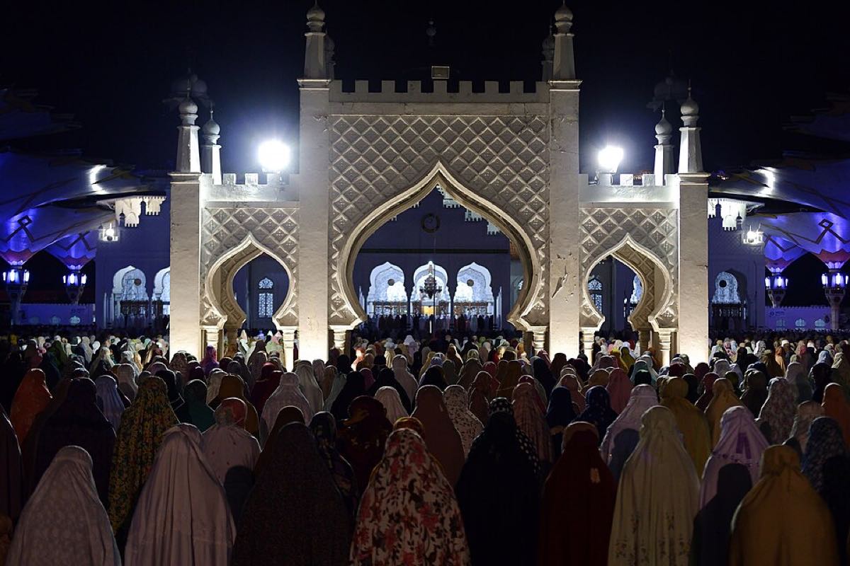 Mosque at night